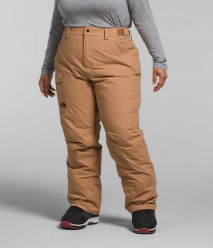 Khaki The North Face Plus Freedom Women's Insulated Pants | MALAYSIA OUWYPC