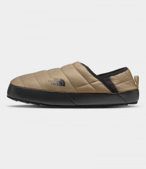 Khaki The North Face ThermoBall™ Traction V Men's Mules | MALAYSIA HRTBUJ