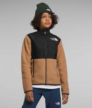 Khaki / Black The North Face Denali Boys' Fleece Jacket | MALAYSIA VFJGOL