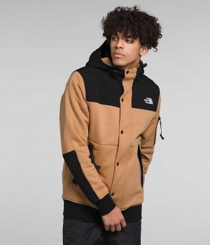 Khaki / Black The North Face Highrail Men's Fleece Jacket | MALAYSIA CMVWIA