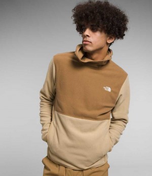 Khaki / Brown The North Face Alpine Polartec® 100 Men's Pullover | MALAYSIA WHUJVK