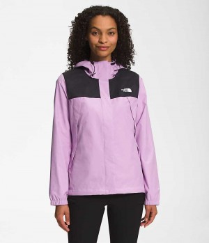 Lavender The North Face Antora Women's Rain Jacket | MALAYSIA ROQGCY