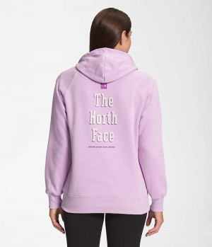 Lavender The North Face Brand Proud Women's Hoodie | MALAYSIA AEVXKD