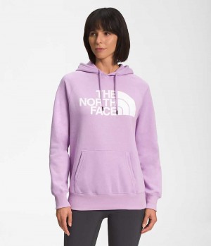 Lavender The North Face Half Dome Pullover Women's Hoodie | MALAYSIA BHQNZM