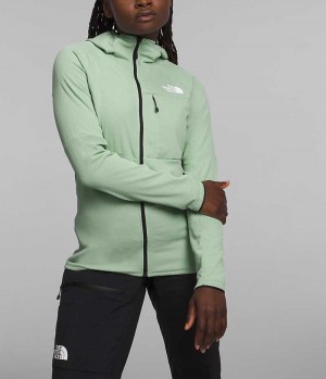 Mint The North Face Summit Series FUTUREFLEECE™ Full-Zip Hoodie Women's Fleece Jacket | MALAYSIA BYMWTF