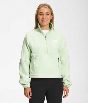 Mint The North Face TNF™ Polartec® 100 ¼-Zip Women's Fleece Jacket | MALAYSIA RWGQVK