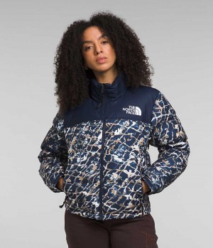 Navy The North Face 1996 Retro Nuptse Women's Puffer Jacket | MALAYSIA SYENQC