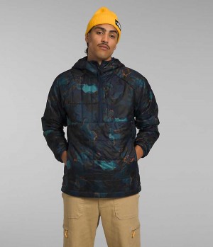 Navy The North Face Circaloft ¼-Zip Pullover Men's Puffer Jacket | MALAYSIA FOZWBV