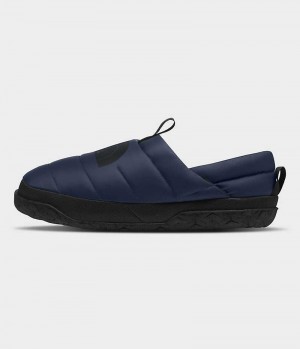 Navy The North Face Nuptse Men's Mules | MALAYSIA BNGWXO