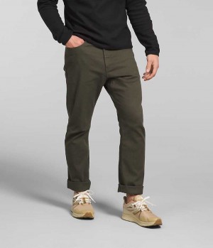 Olive The North Face Field 5-Pocket Men's Pants | MALAYSIA VEGZTQ