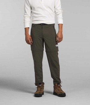 Olive The North Face Paramount Pro Convertible Men's Pants | MALAYSIA JFMUYW