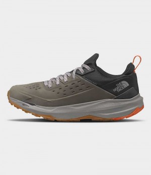 Olive / Black The North Face VECTIV Exploris 2 FUTURELIGHT™ Leather Men's Hiking Shoes | MALAYSIA LUGHEK