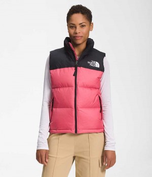 Pink The North Face 1996 Retro Nuptse Women's Down Vest | MALAYSIA TAKGDO