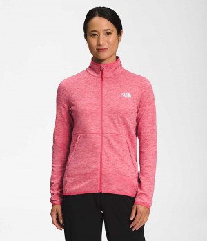 Pink The North Face Canyonlands Full-Zip Women's Fleece Jacket | MALAYSIA YBEFSC