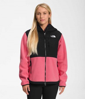 Pink The North Face Denali Hoodie Women's Fleece Jacket | MALAYSIA MDABEO