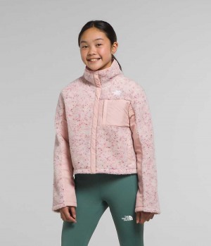 Pink The North Face Fleece Mashup Girls' Fleece Jacket | MALAYSIA MBAZET