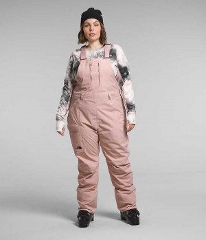 Pink The North Face Plus Freedom Women's Bib Pants | MALAYSIA VNYWCX