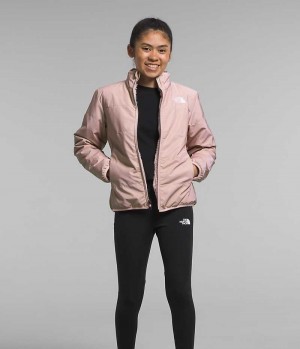 Pink The North Face Reversible Mossbud Girls' Fleece Jacket | MALAYSIA AWGMTB