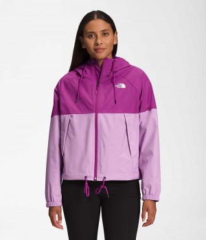 Purple The North Face Antora Hoodie Women's Rain Jacket | MALAYSIA MTILNK