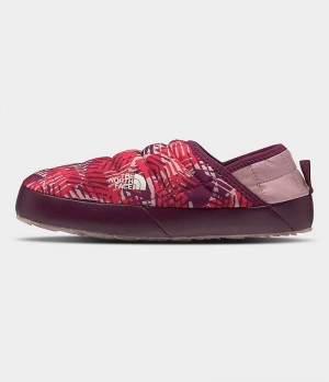 Red The North Face ThermoBall™ Traction V Women's Mules | MALAYSIA ORXYCA