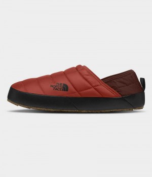 Red The North Face ThermoBall™ Traction V Men's Mules | MALAYSIA DQRPJS