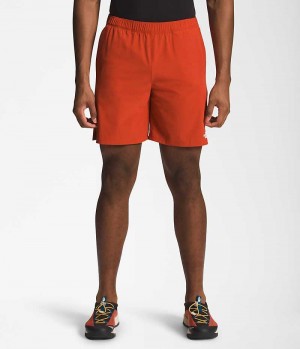 Red The North Face Wander Men's Shorts | MALAYSIA JWBEGA