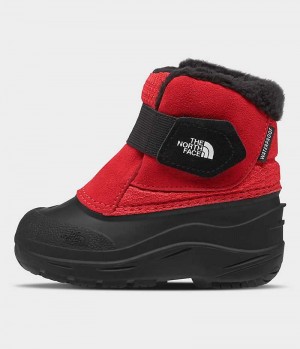 Red / Black The North Face Alpenglow II Boys' Winter Boots | MALAYSIA AVJCUW