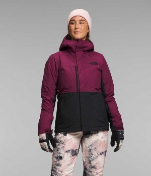 Red / Black The North Face Freedom Women's Insulated Jacket | MALAYSIA NBTIRW