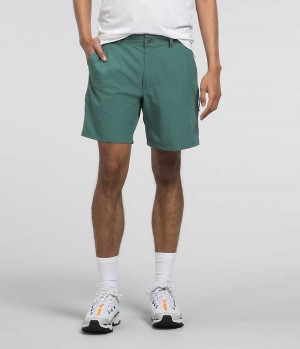 Turquoise The North Face Rolling Sun Packable Men's Shorts | MALAYSIA AVKXON