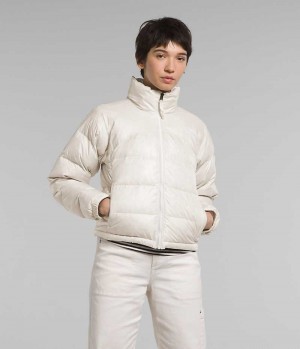 White The North Face 2000 Retro Nuptse Women's Puffer Jacket | MALAYSIA BMZIQP