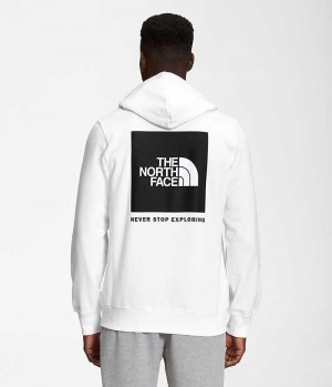 White The North Face Box NSE Pullover Men's Hoodie | MALAYSIA WOIAKM