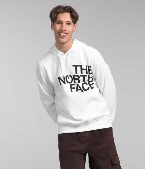 White The North Face Brand Proud Men's Hoodie | MALAYSIA WFQLYS