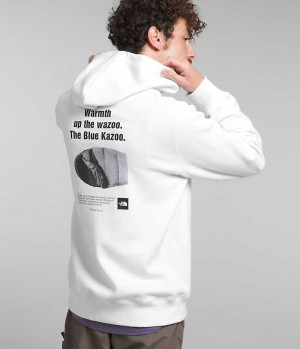 White The North Face Brand Proud Men's Hoodie | MALAYSIA UDZGIX