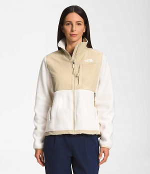 White The North Face Denali Women's Fleece Jacket | MALAYSIA TVUQOF