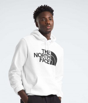 White The North Face Half Dome Pullover Men's Hoodie | MALAYSIA AGRIDX