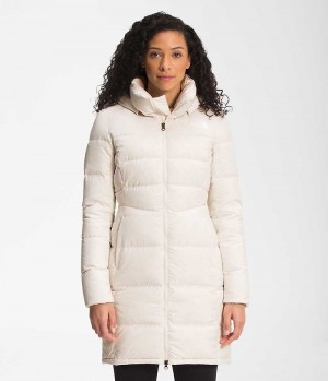 White The North Face Metropolis Women's Coat | MALAYSIA DCIPWQ