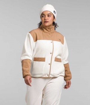 White The North Face Plus Cragmont Women's Fleece Jacket | MALAYSIA TQBFVE