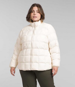 White The North Face Plus Lhotse Reversible Women's Puffer Jacket | MALAYSIA TLVDSK