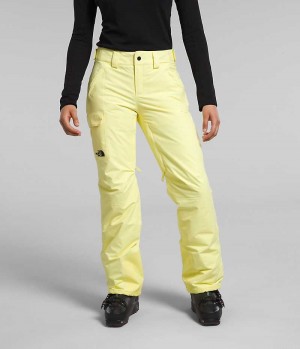 Yellow The North Face Freedom Women's Insulated Pants | MALAYSIA MHSGNB