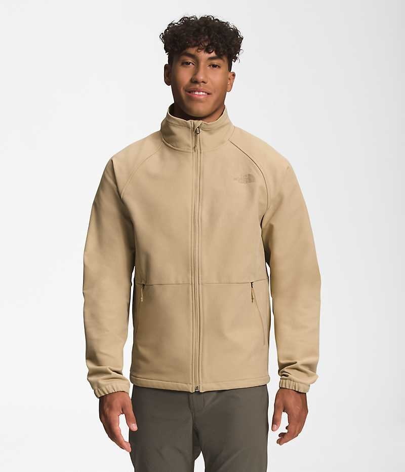 Beige The North Face Camden Men\'s Softshell Jacket | MALAYSIA PFXHDG