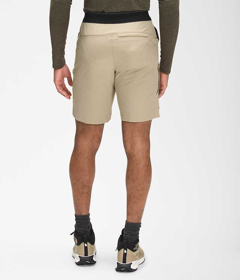 Beige The North Face Paramount Active Men's Shorts | MALAYSIA LMCUJS