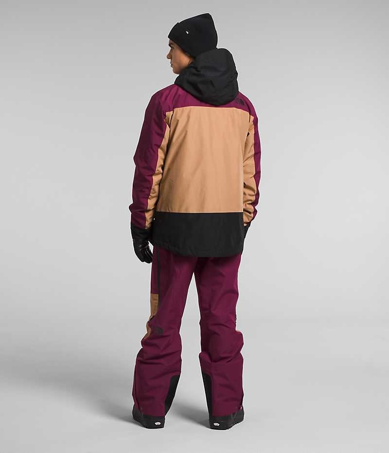 Beige / Fuchsia The North Face Clement Triclimate® Men's Insulated Jacket | MALAYSIA NOAEQW