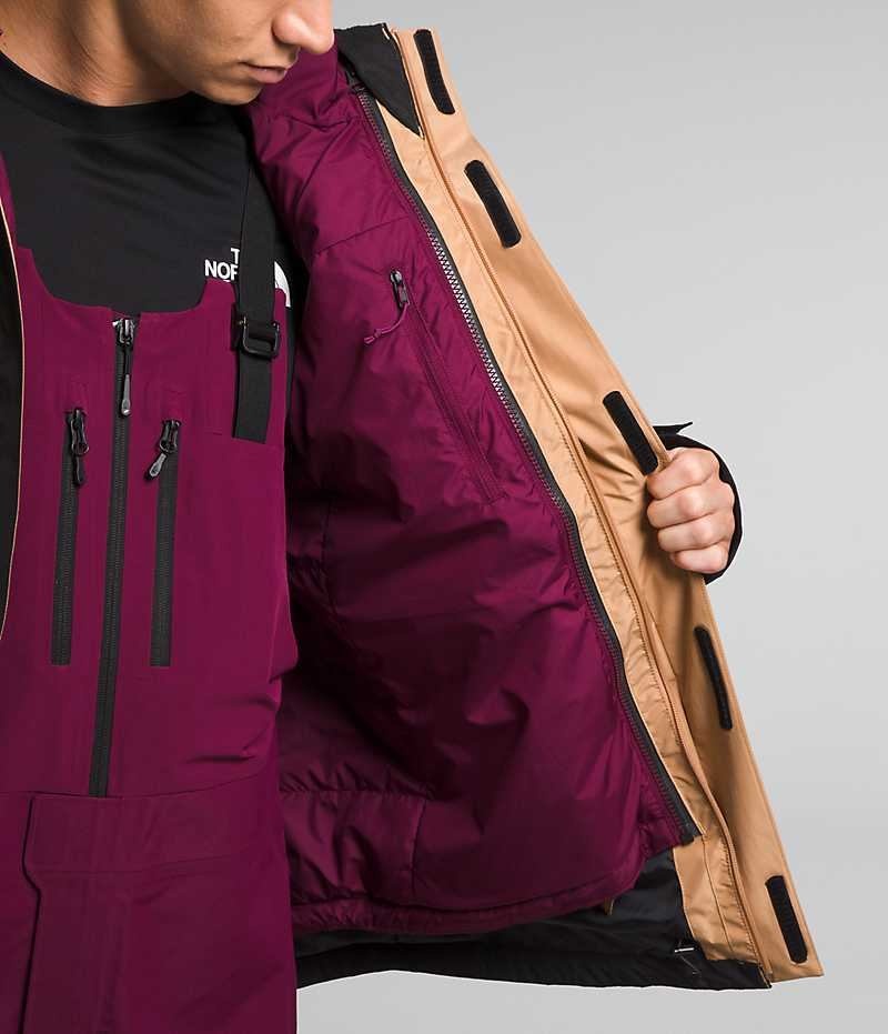 Beige / Fuchsia The North Face Clement Triclimate® Men's Insulated Jacket | MALAYSIA NOAEQW