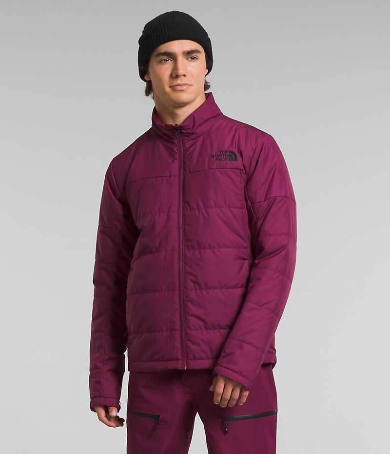 Beige / Fuchsia The North Face Clement Triclimate® Men's Insulated Jacket | MALAYSIA NOAEQW