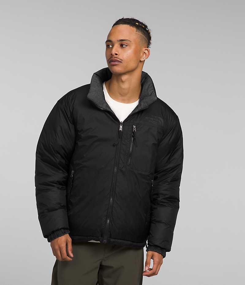 Black The North Face ’92 Reversible Nuptse Men's Puffer Jacket | MALAYSIA LDIOPF