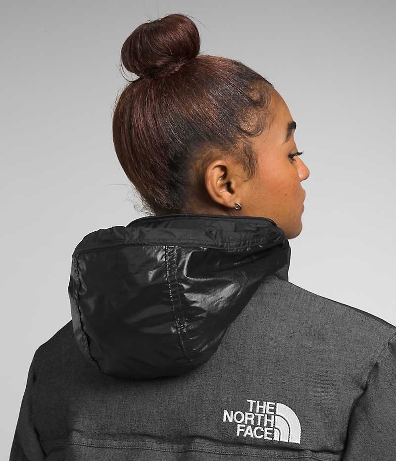 Black The North Face ’92 Reversible Nuptse Women's Puffer Jacket | MALAYSIA MOIBTA