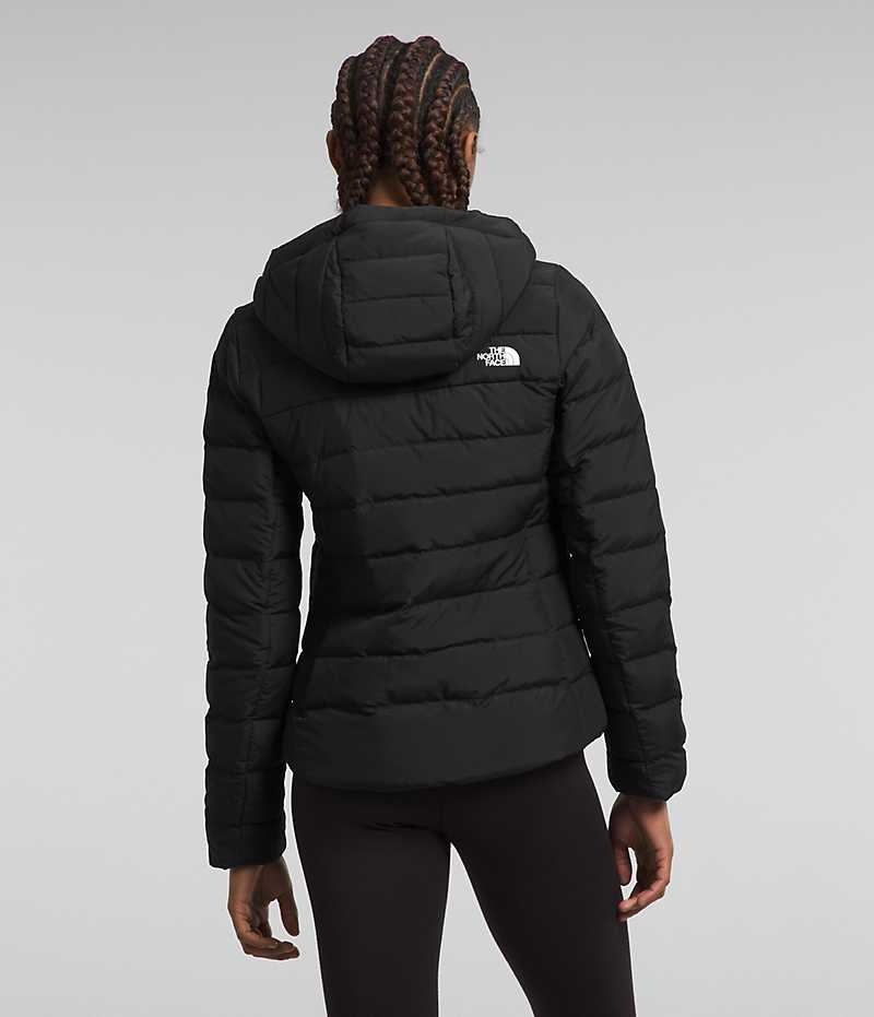 Black The North Face Aconcagua 3 Hoodie Women's Puffer Jacket | MALAYSIA ZWPEAJ