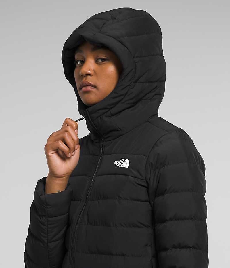 Black The North Face Aconcagua 3 Hoodie Women's Puffer Jacket | MALAYSIA ZWPEAJ