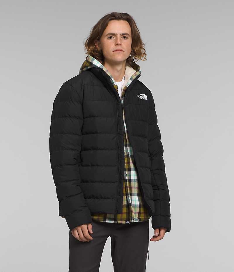 Black The North Face Aconcagua 3 Men\'s Puffer Jacket | MALAYSIA HNQSBE