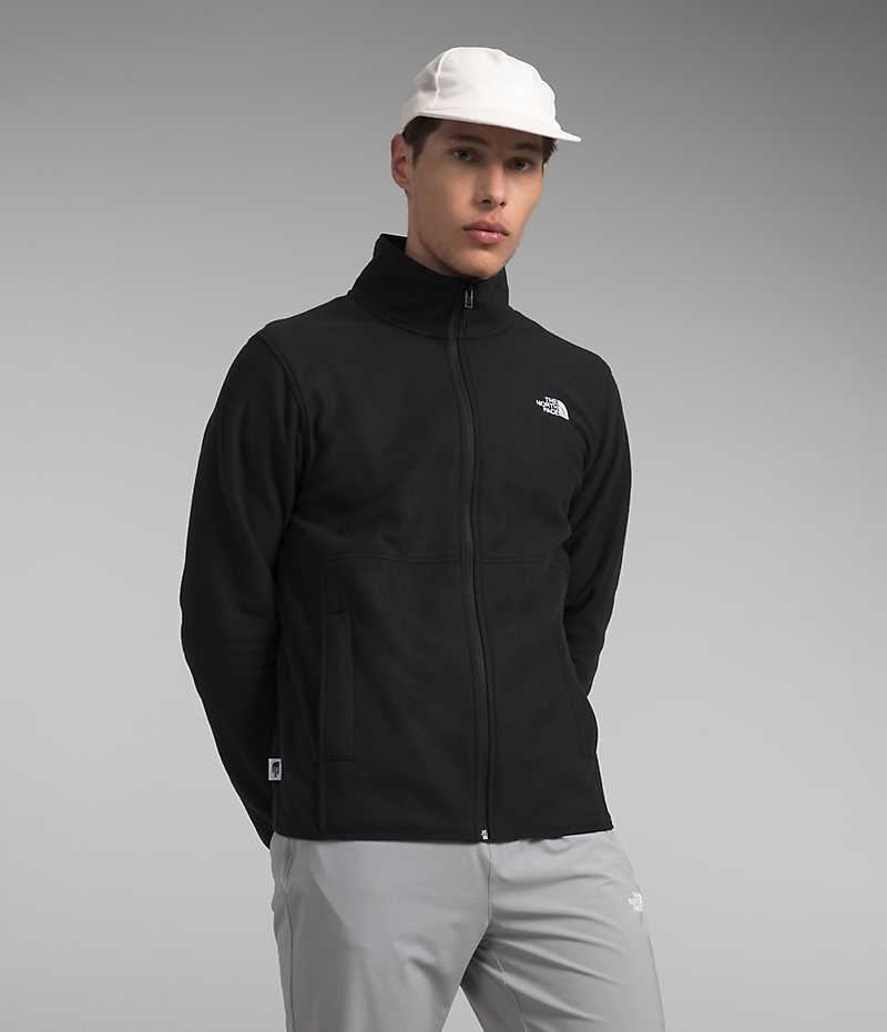 Black The North Face Alpine Polartec® 100 Men\'s Fleece Jacket | MALAYSIA ZLTNHE